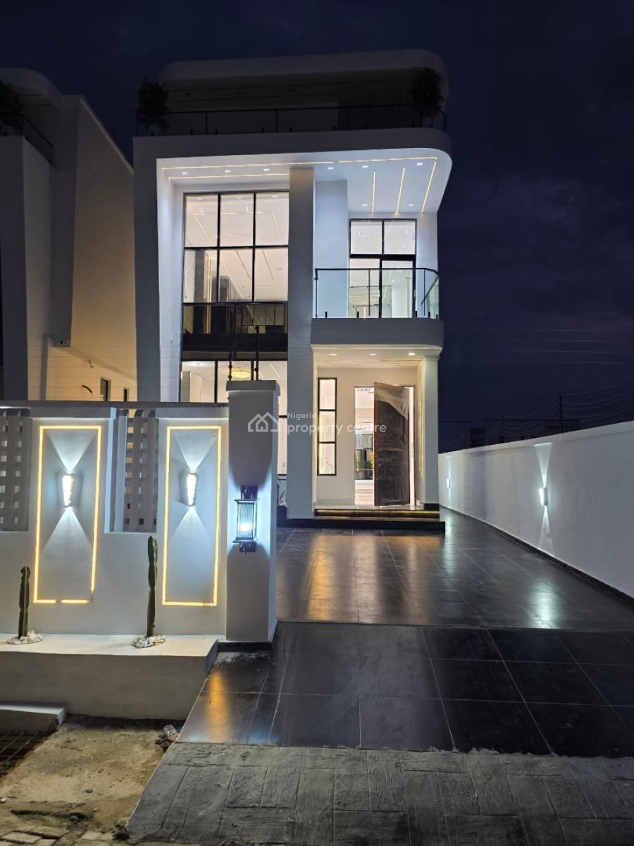 Elegant 5 Bedrooms Fully Detached Duplex with Swimming Pool and Bq, Chevron Toll Gate, Lekki, Lagos, Detached Duplex for Sale