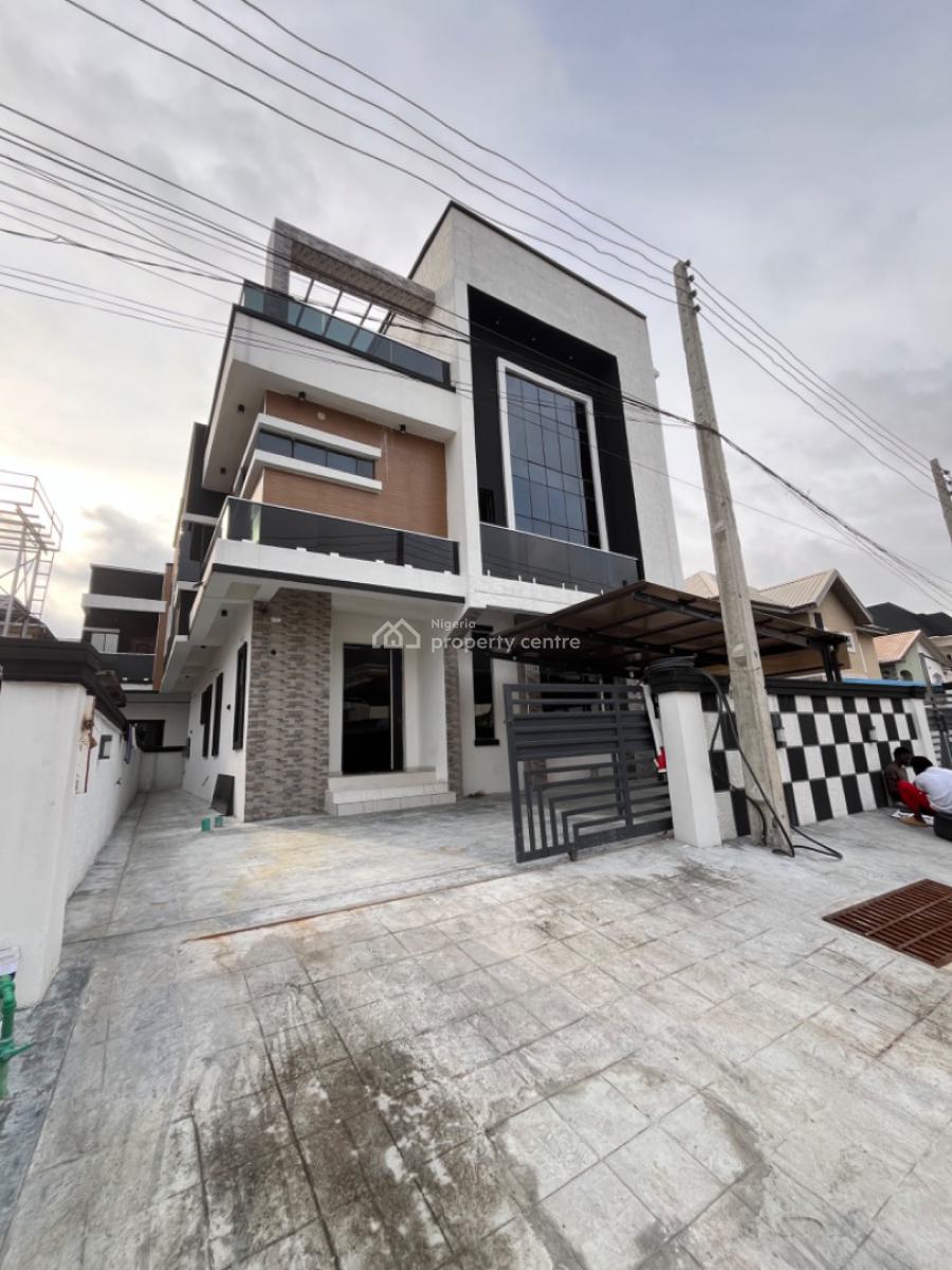 Contemporary 5 Bed Detached Duplex with Bq, Chevron, Lekki, Lagos, Detached Duplex for Sale
