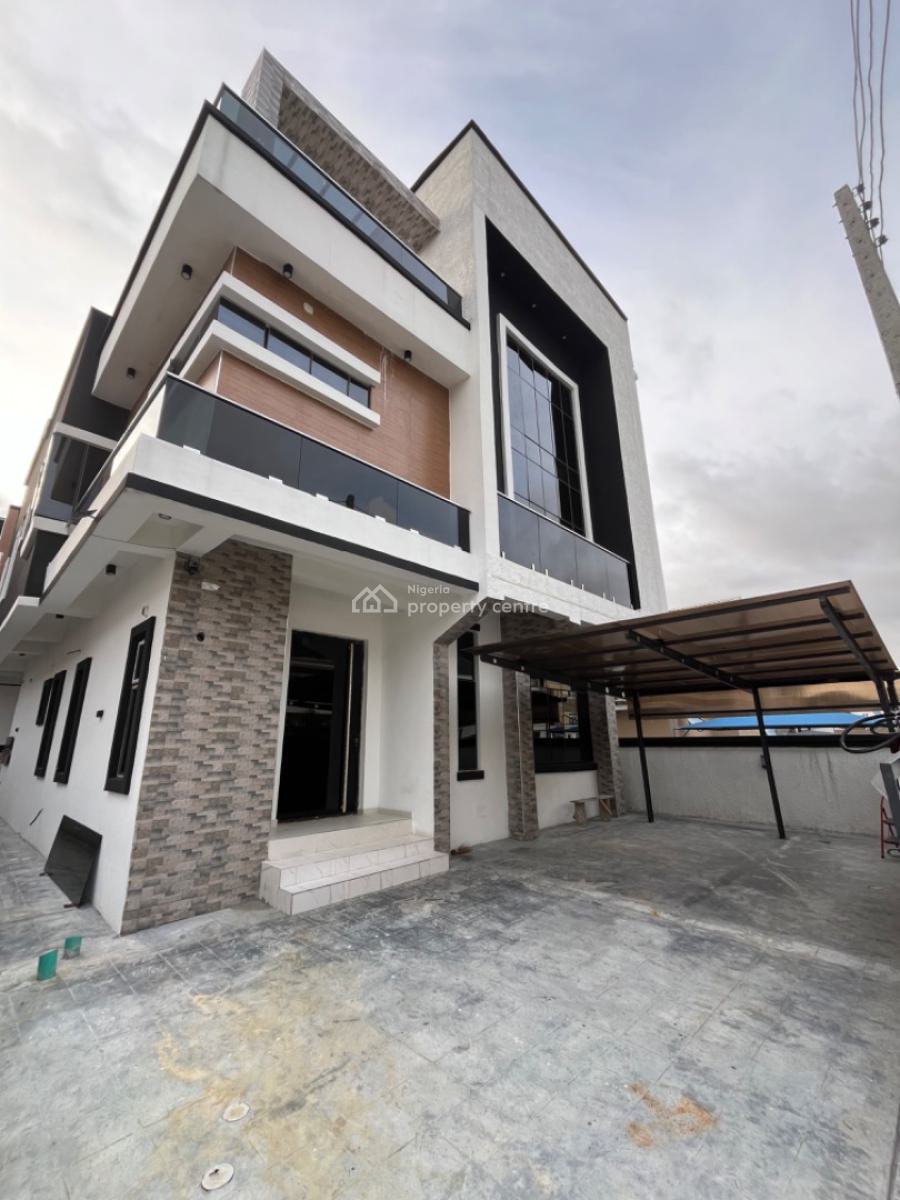 Contemporary 5 Bed Detached Duplex with Bq, Chevron, Lekki, Lagos, Detached Duplex for Sale