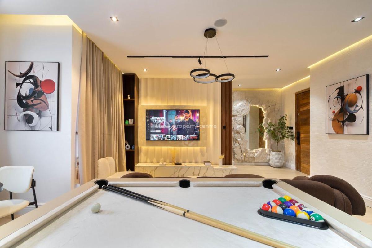 Beautiful 2 Bedroom Apartment with Snooker Board and Poo, Ikate, Lekki, Lagos, Flat / Apartment Short Let