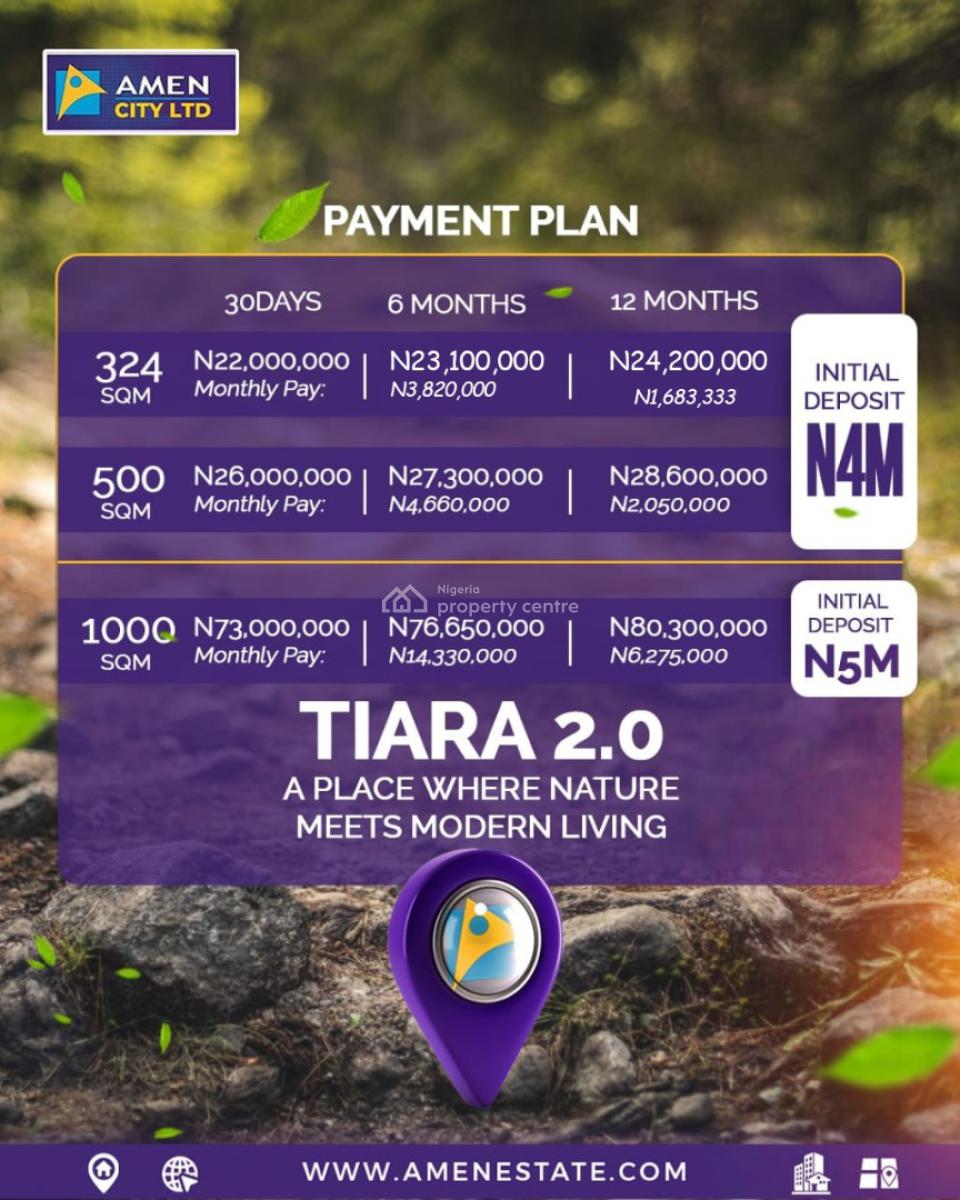 Invest in The Future of Lagos with Tiara 2.0 -- Premium Residential & C, Along Airport Road Ibeju-lekki, Ibeju Lekki, Lagos, Mixed-use Land for Sale