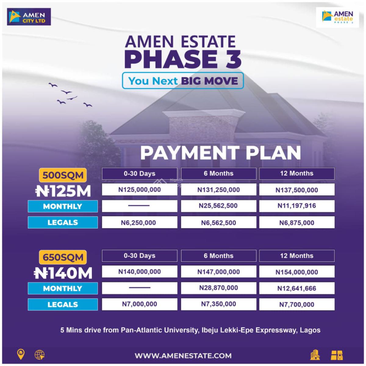 Carcass Duplexes in Amen Estate Phase 3, Along Lekki-epe Expressway, Ibeju Lekki, Lagos, Detached Duplex for Sale