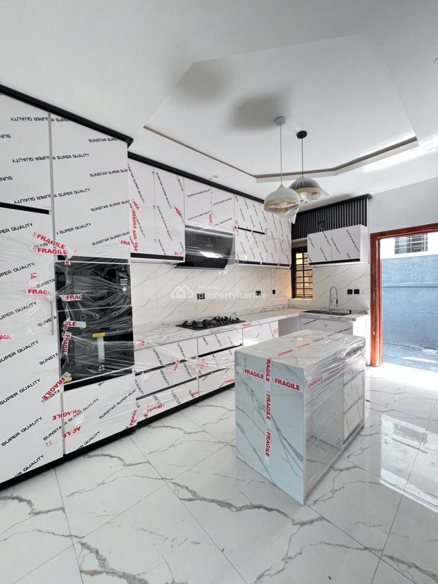 Luxurious Contemporary 3 Bedroom Deluxe Detached Duplex with Bq, Ikota, Lekki, Lagos, Terraced Duplex for Rent