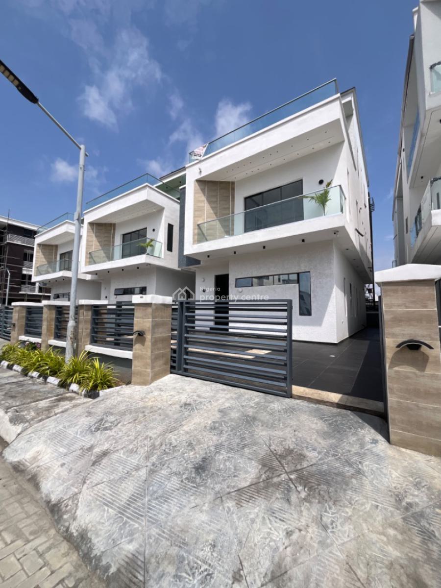 Contemporary 5 Bed Detached Duplex with Bq, Cinema & Rooftop, Osapa London, Lekki, Lagos, Detached Duplex for Sale