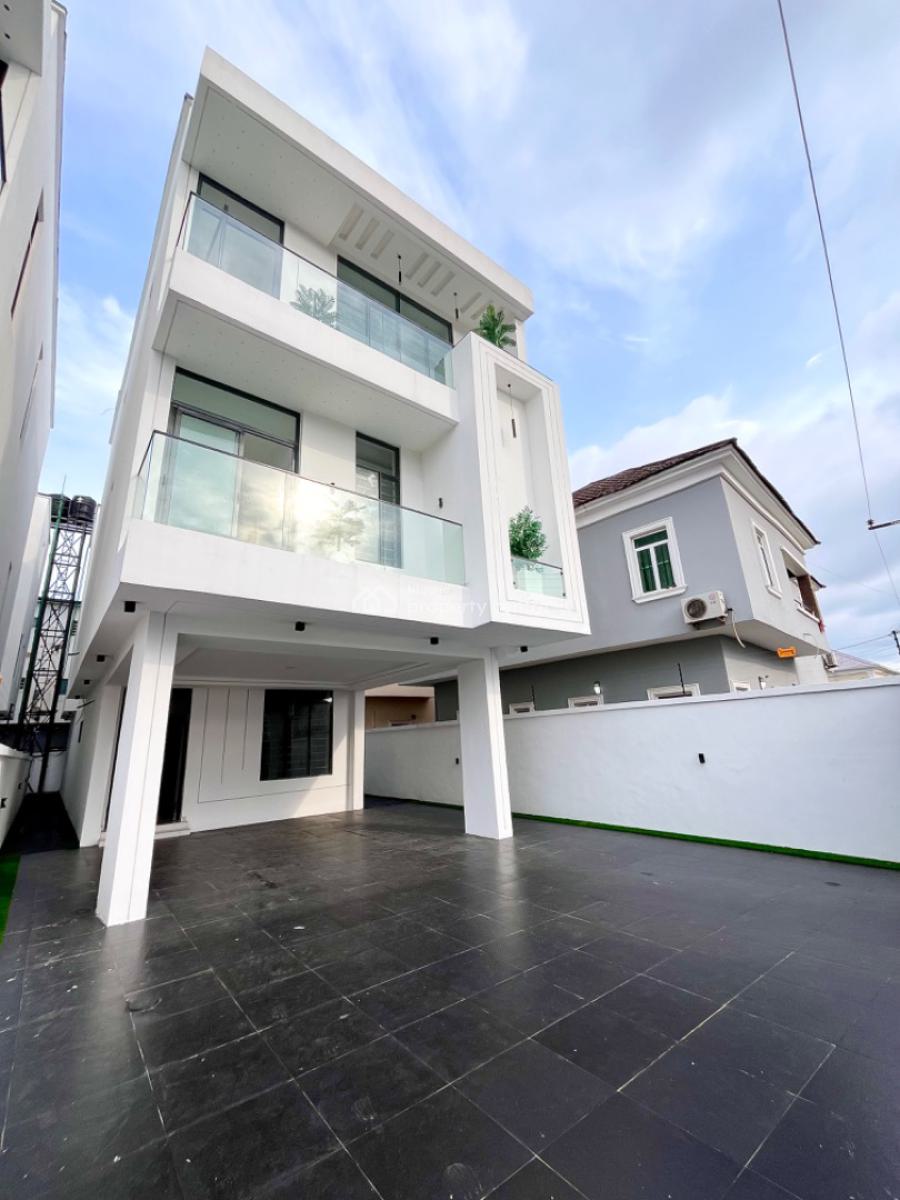 Contemporary 5 Bed Detached Duplex with Bq & Swimming Pool, Chevron, Lekki, Lagos, Detached Duplex for Sale