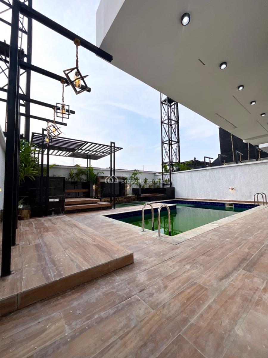 State-of-art 5bed Detached Duplex with a Maid Room Swimming Pool, Roof, Chevron, Lekki, Lagos, Detached Duplex for Sale