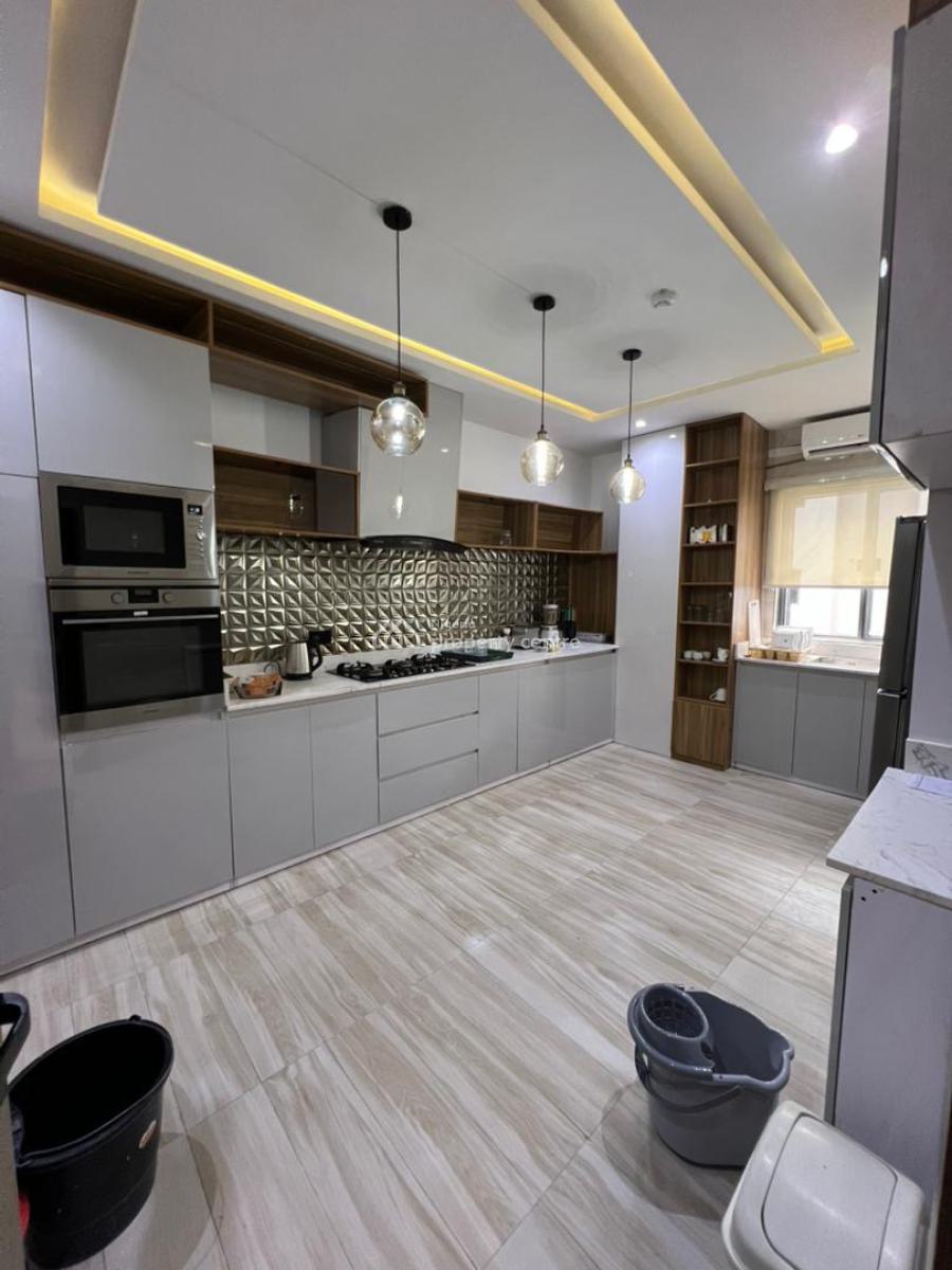 Waterview Fully Furnished & Serviced 3bedrooms Apartment with Pool&gym, Banana Island, Ikoyi, Lagos, Flat / Apartment for Rent