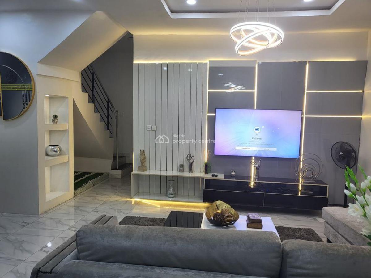 Fully Furnished 4 Bedroom Semi-detached Duplex, Chevron Alternative, Lekki Phase 2, Lekki, Lagos, Semi-detached Duplex for Rent