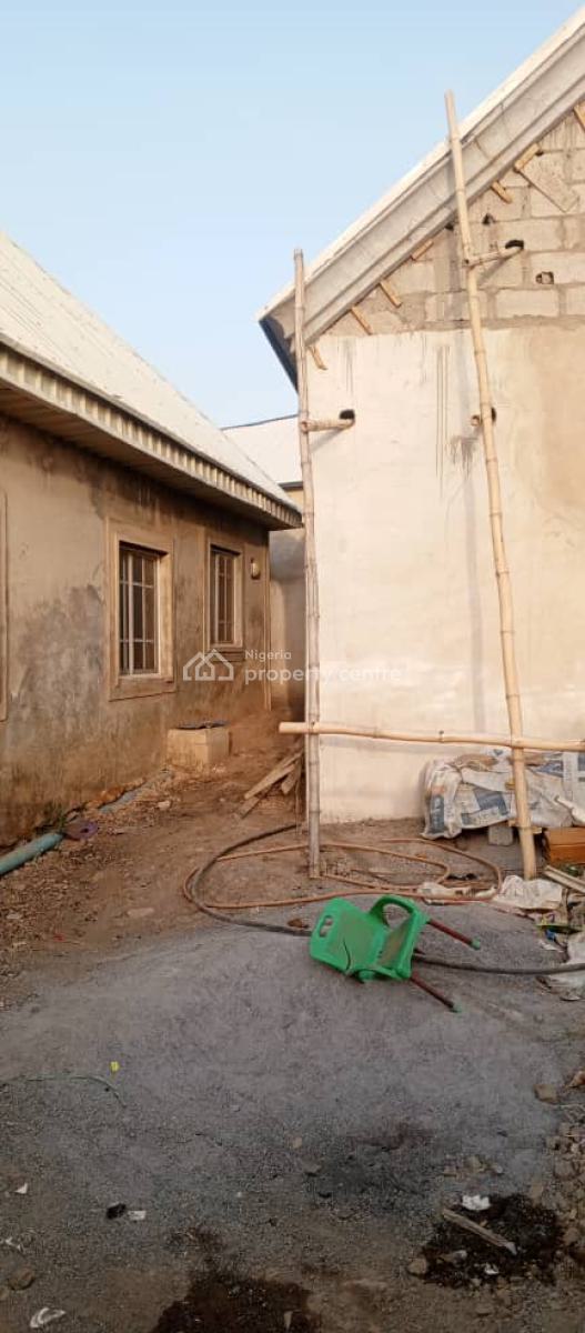 Spacious Three Bedroom Fully Detached Bungalow with Bq and Shop, After Orange Market, Mararaba, Abuja, Detached Bungalow for Sale