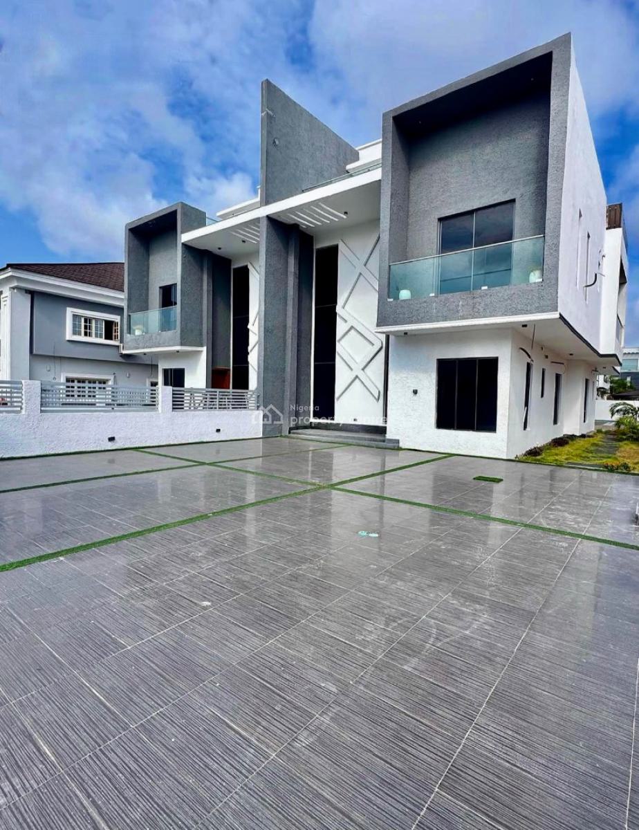 Price Slash! Contemporary 5 Bedroom Home with Rooftop Terrace and Pool, Very Secured, Serene and Beautiful Estate, Osapa, Lekki, Lagos, Detached Duplex for Sale