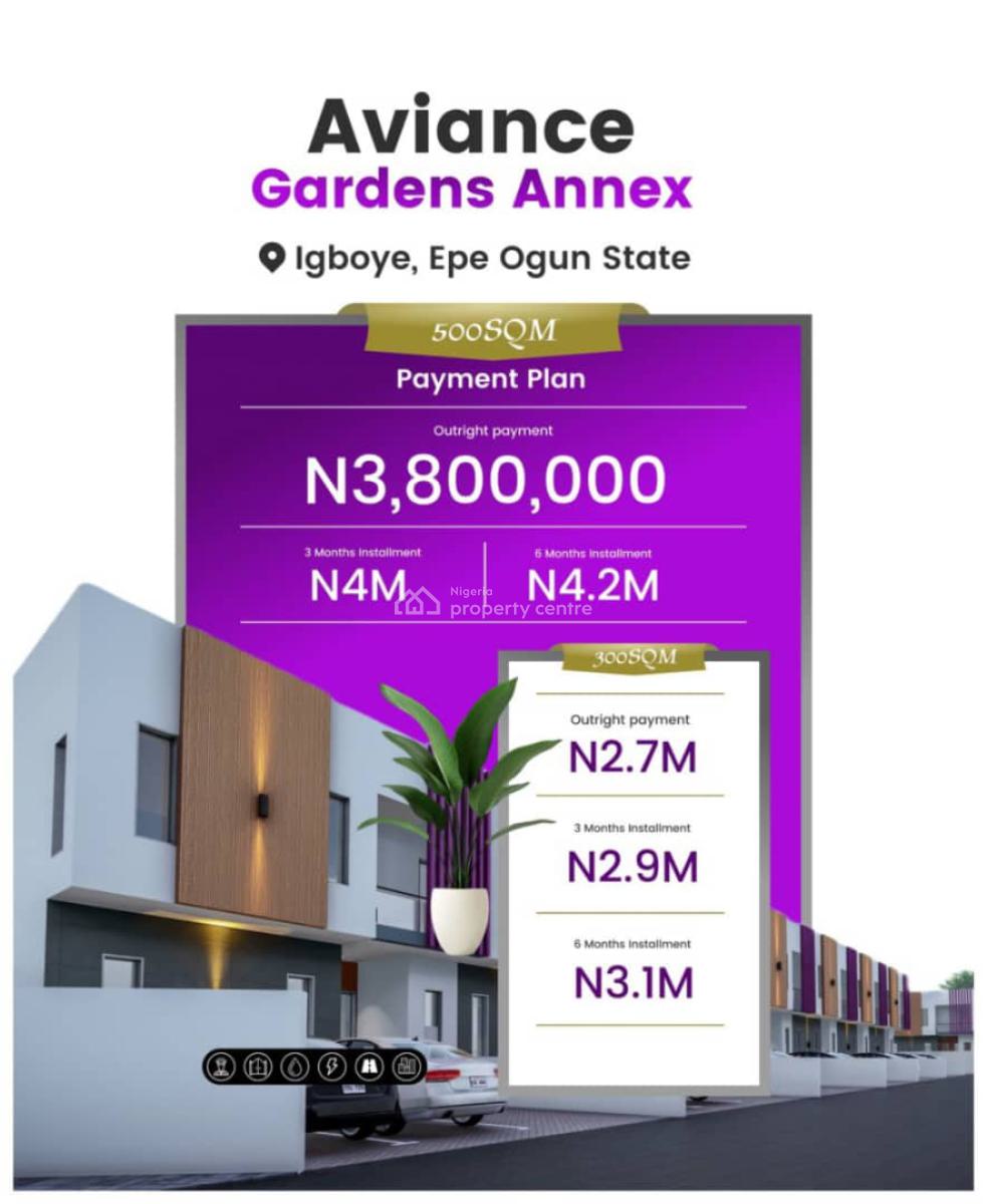 Verified Land in a Prime Location, Aviance Garden Estate Igboye, Epe, Lagos, Mixed-use Land for Sale