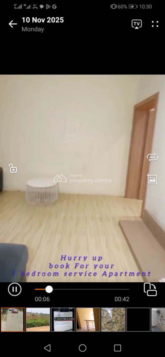 Serviced One Bedroom Flat, 45 Road, Off 1st Avenue. Gwarimpa. Abuja, Gwarinpa, Abuja, Mini Flat (room and Parlour) for Rent