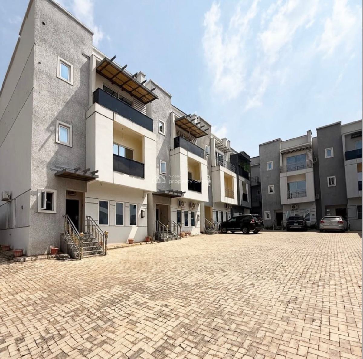Furnished 4 Bedroom Terrace Duplex with Bq, Guzape District, Abuja, Terraced Duplex for Sale