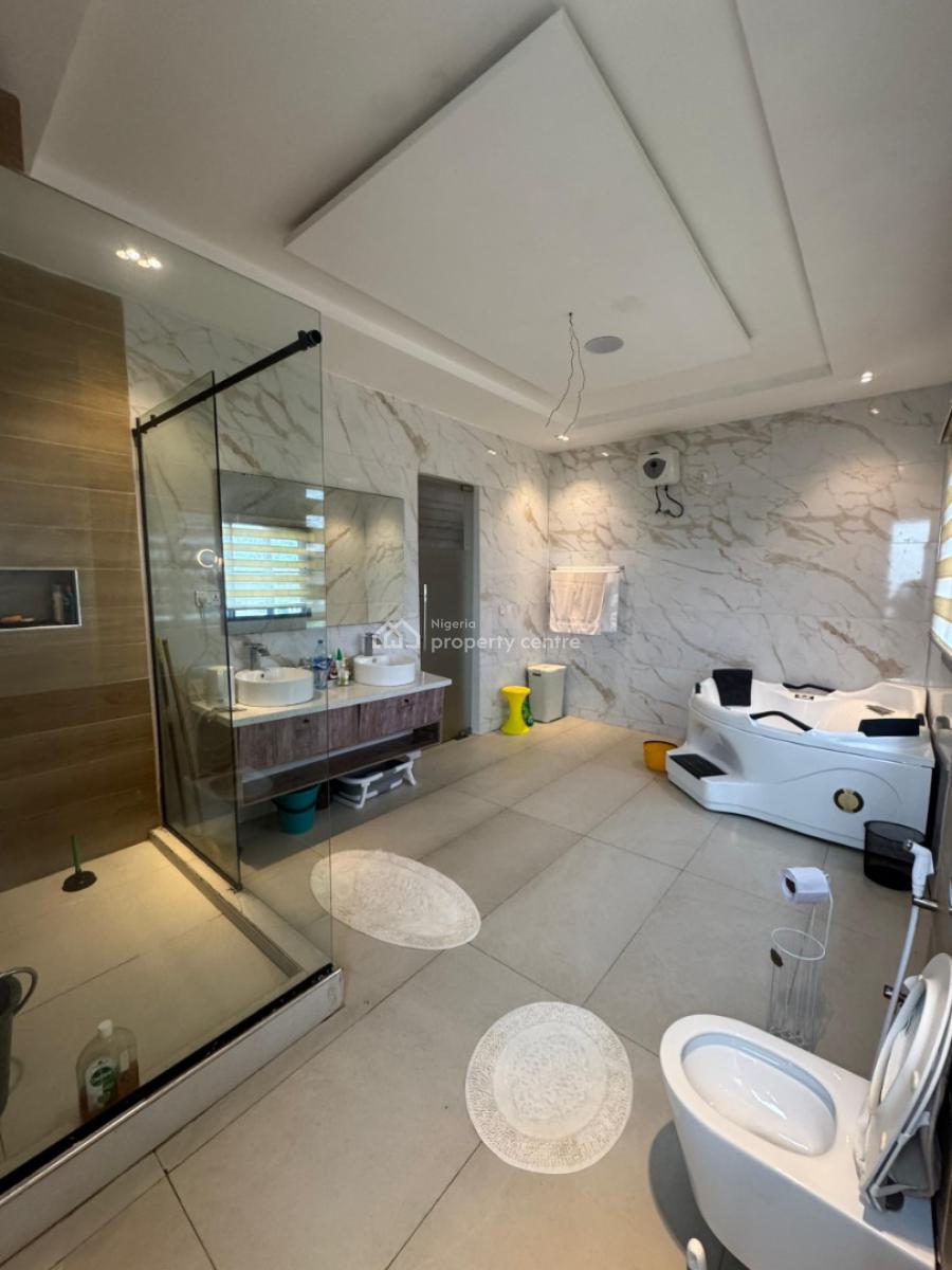 Water Front Furnished 5 Bedroom Detached Home on Two Floors with Swimm, Lekki County Lkota, Ikota, Lekki, Lagos, Detached Duplex for Sale