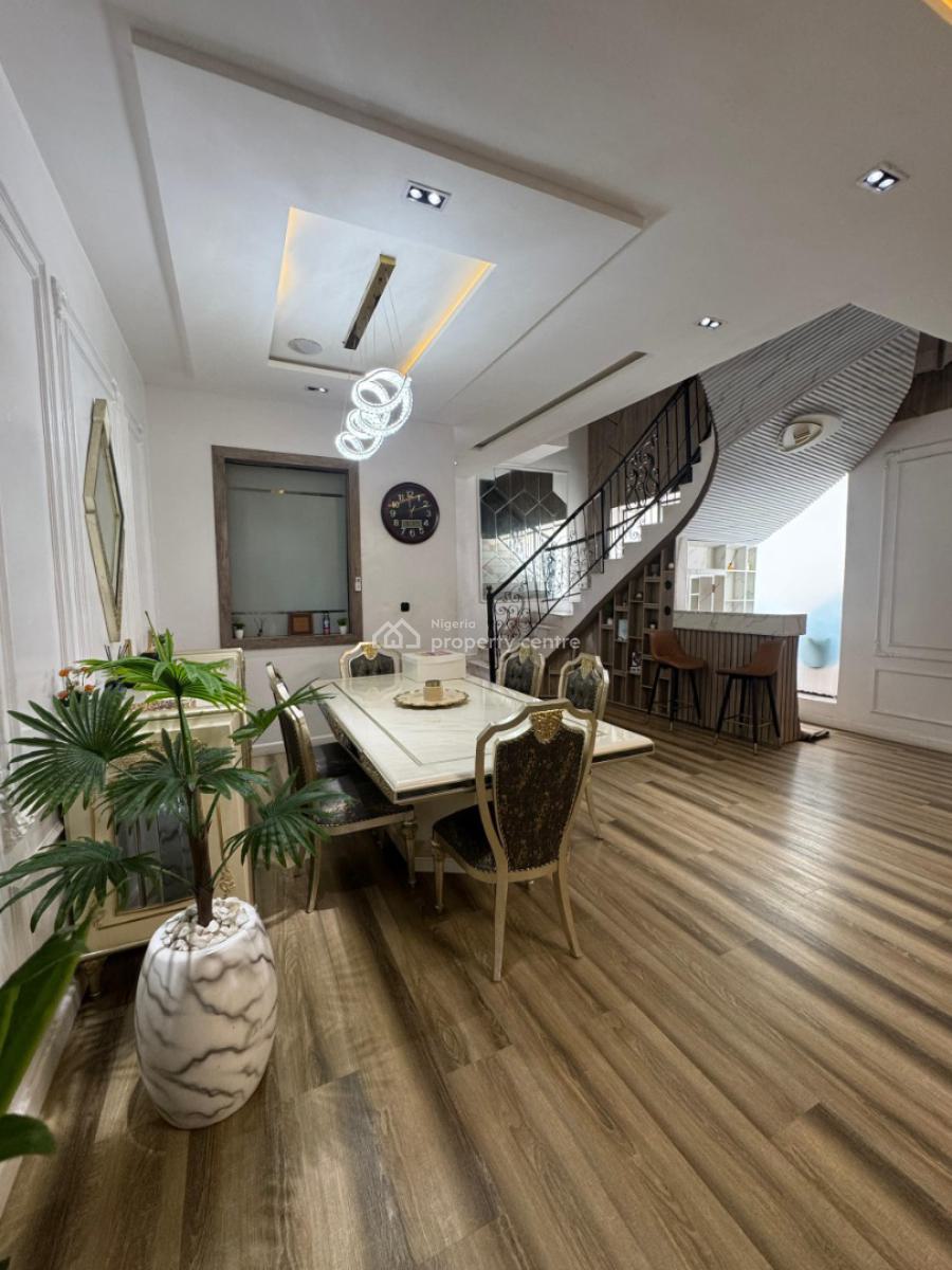 Water Front Furnished 5 Bedroom Detached Home on Two Floors with Swimm, Lekki County Lkota, Ikota, Lekki, Lagos, Detached Duplex for Sale