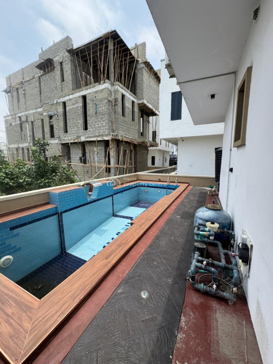 Water Front Furnished 5 Bedroom Detached Home on Two Floors with Swimm, Lekki County Lkota, Ikota, Lekki, Lagos, Detached Duplex for Sale