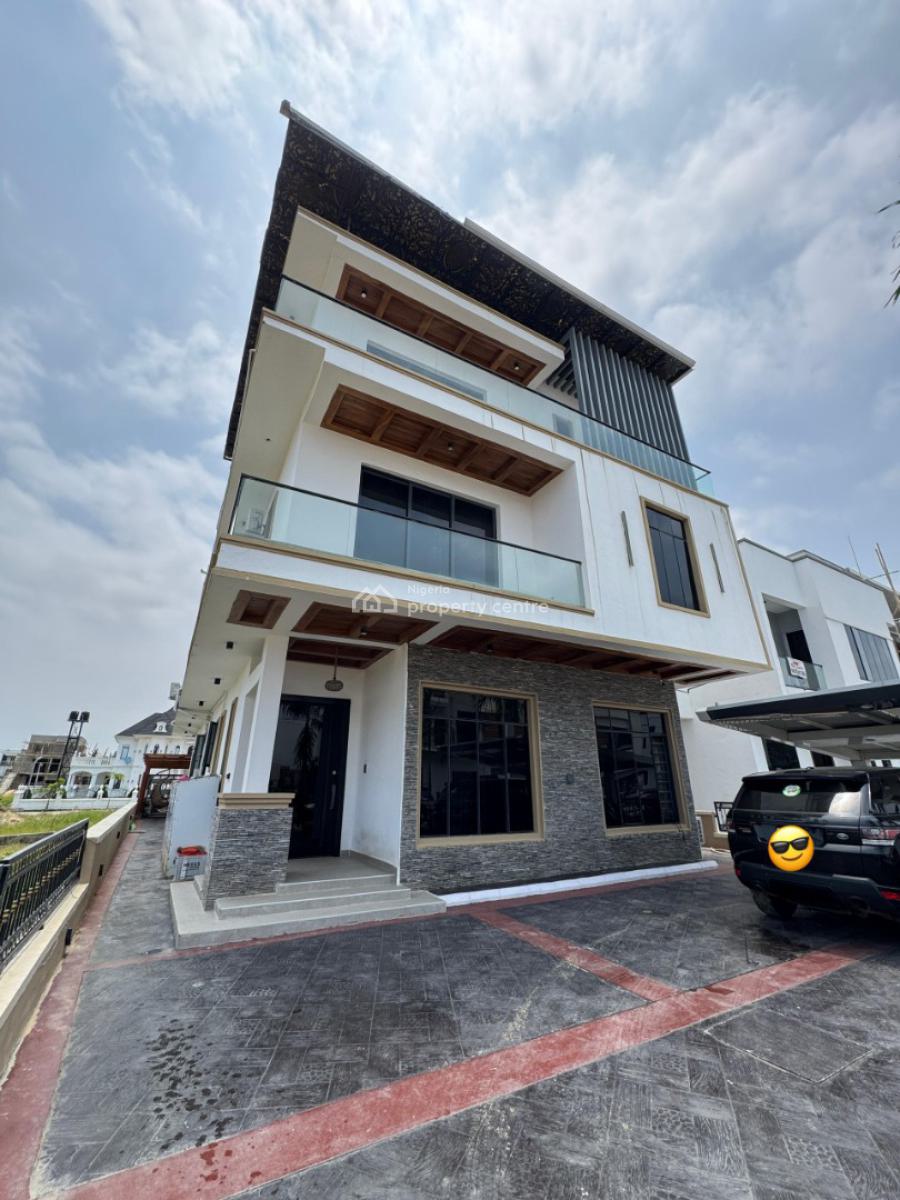 Water Front Furnished 5 Bedroom Detached Home on Two Floors with Swimm, Lekki County Lkota, Ikota, Lekki, Lagos, Detached Duplex for Sale