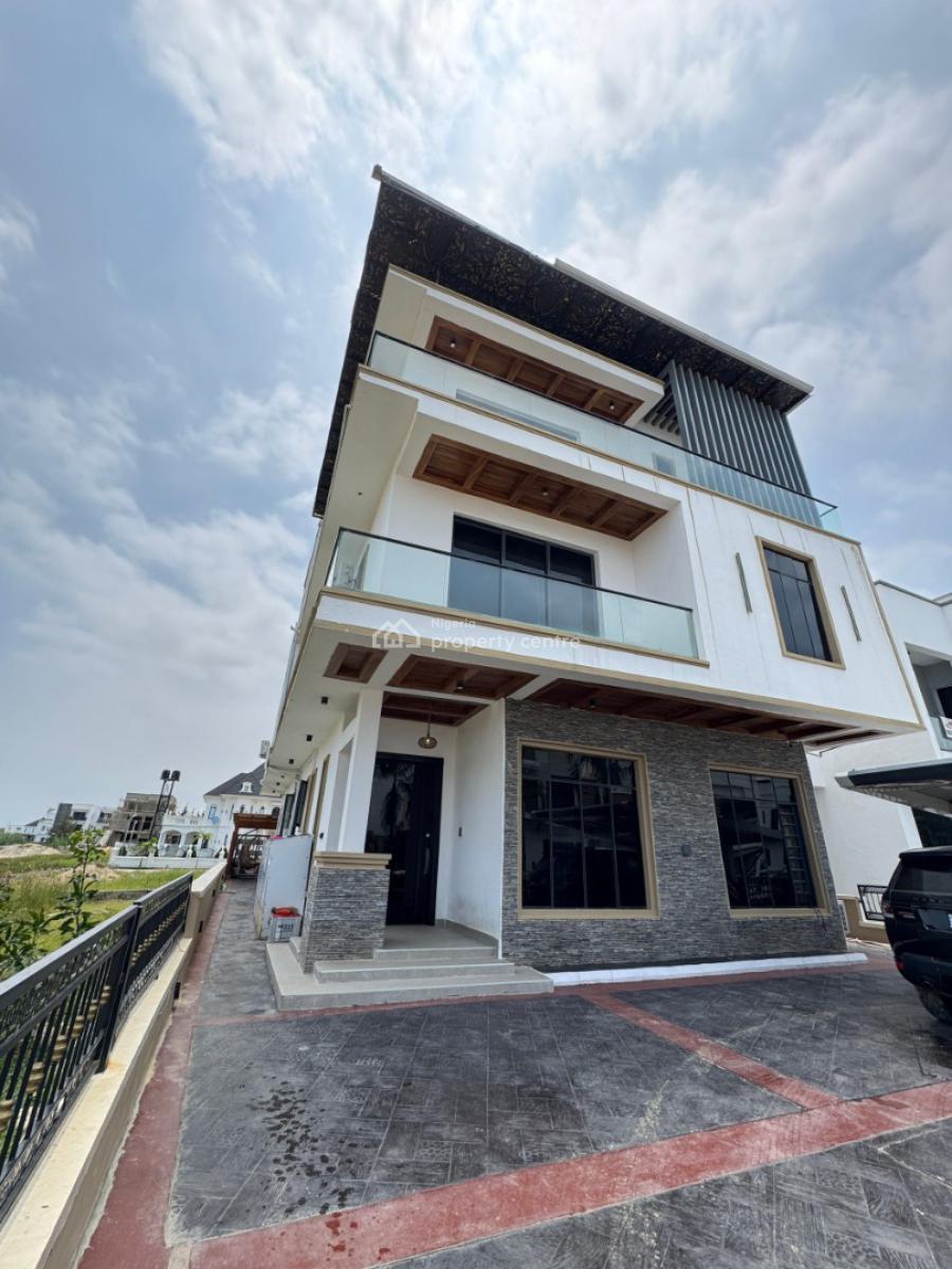 Water Front Furnished 5 Bedroom Detached Home on Two Floors with Swimm, Lekki County Lkota, Ikota, Lekki, Lagos, Detached Duplex for Sale