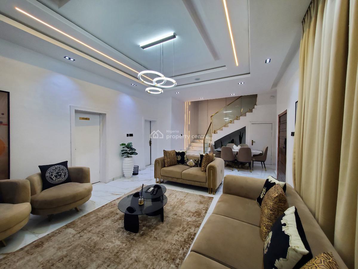 Luxury 4-bedroom Semi-detached Duplex with Cinema & Outdoor Lounge, Ikate, Lekki, Lagos, Semi-detached Duplex for Rent