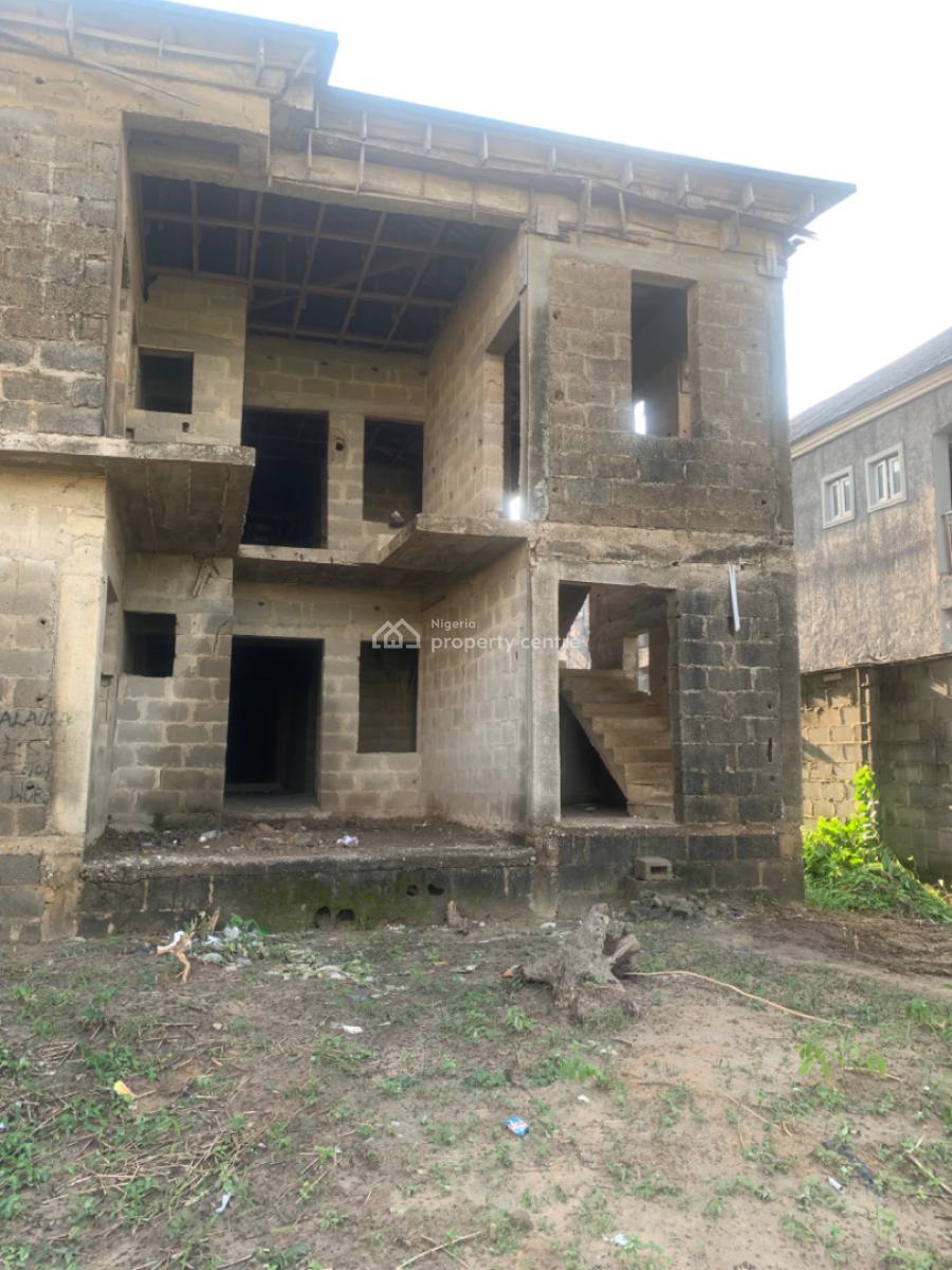 Uncompleted 5 Bedroom Duplex, Valley View Estate , Olu Odo, Ebute, Ikorodu, Lagos, Detached Duplex for Sale