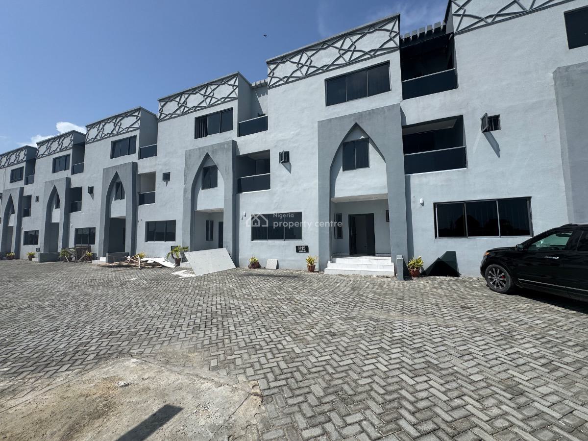 a Well Spacious New 4 Bedroom Townhouse Duplex with a Bq, De Castle Estate Opposite Cooplag Estate, Orchid Road, Lekki, Lagos, Terraced Duplex for Sale