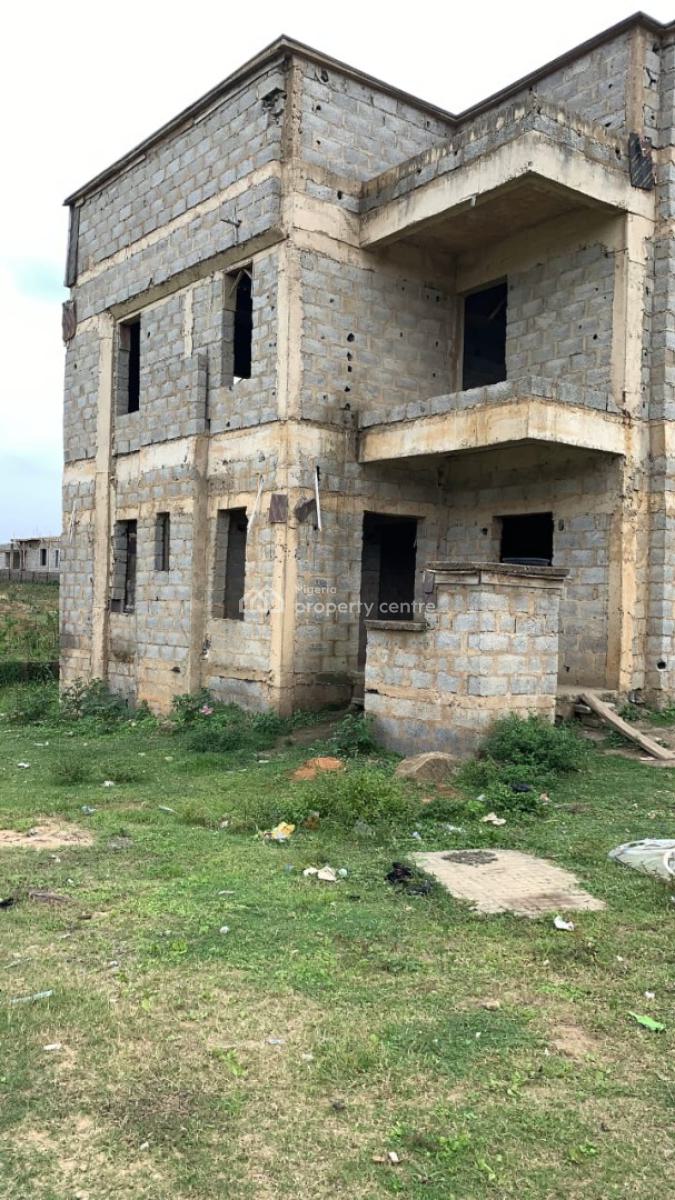 Carcass 4 Bedroom Detached Duplex with Bq, Lugbe District, Abuja, Detached Duplex for Sale