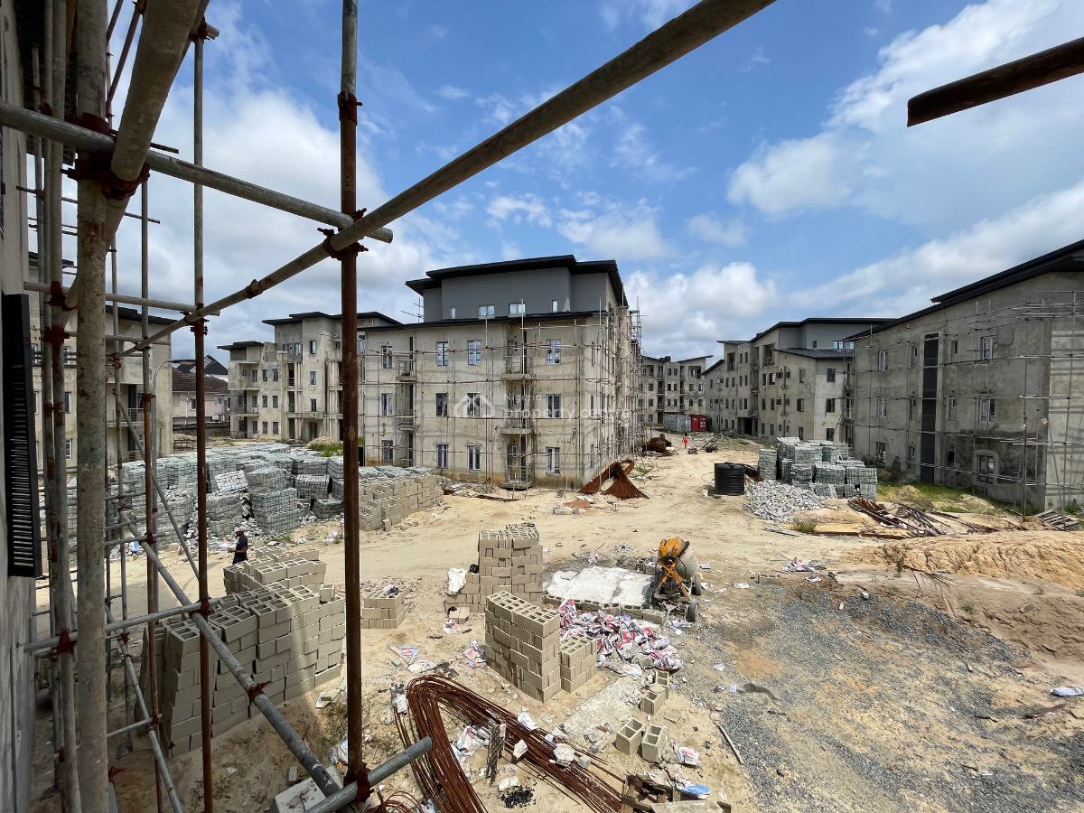Affordable 12 Units of 2 Bedroom Apartment with Entertainment Area, Therra Annex Estate, Sangotedo, Ajah, Lagos, Block of Flats for Sale