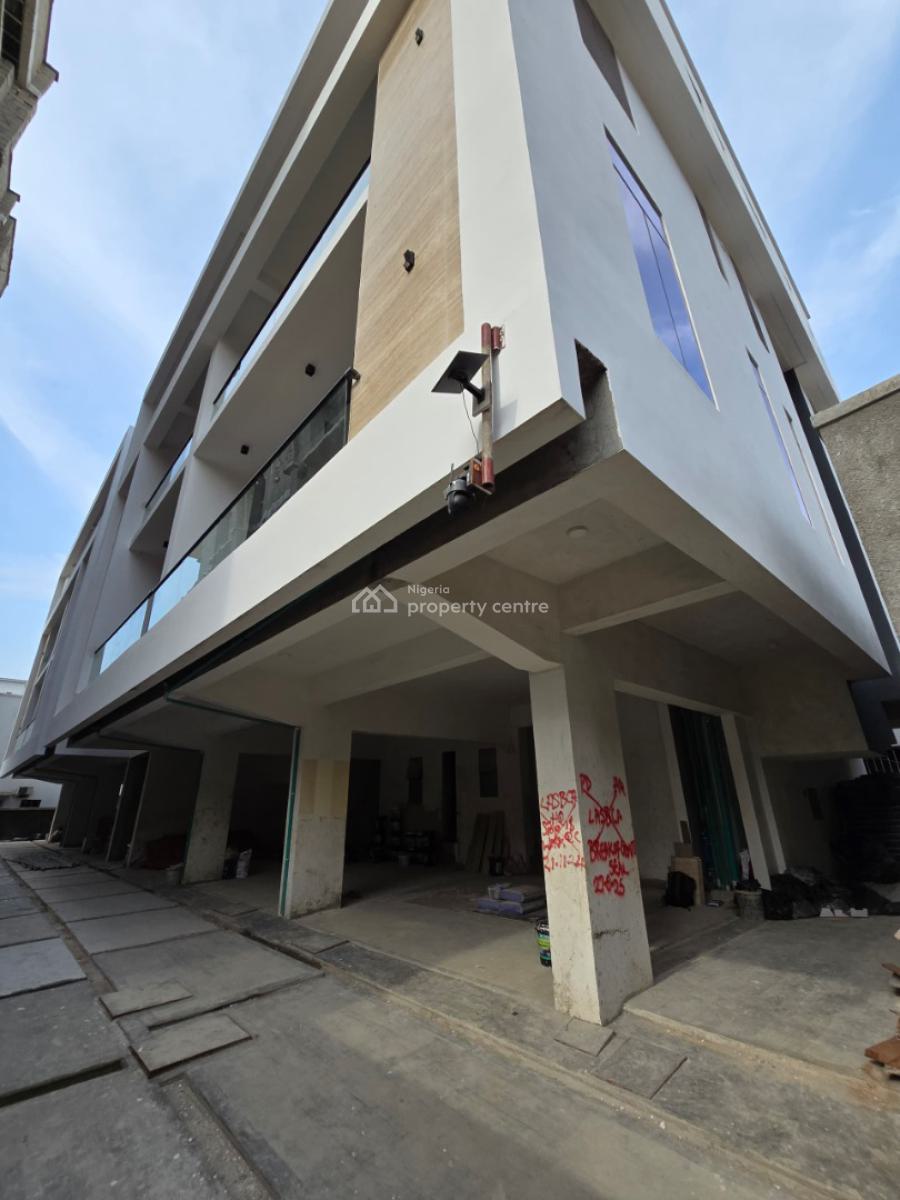 Contemporary Luxury Esigned Serviced 4 Bedroom Terrace with a Room Bq, Lekki Phase 1, Lekki, Lagos, Terraced Duplex for Sale