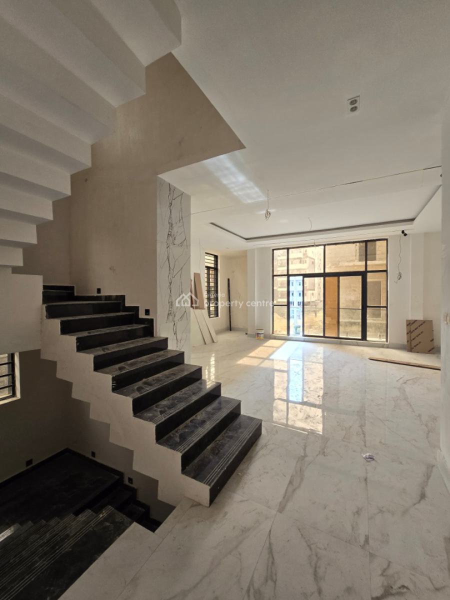 Contemporary Luxury Esigned Serviced 4 Bedroom Terrace with a Room Bq, Lekki Phase 1, Lekki, Lagos, Terraced Duplex for Sale