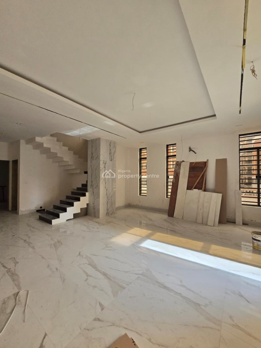 Contemporary Luxury Esigned Serviced 4 Bedroom Terrace with a Room Bq, Lekki Phase 1, Lekki, Lagos, Terraced Duplex for Sale