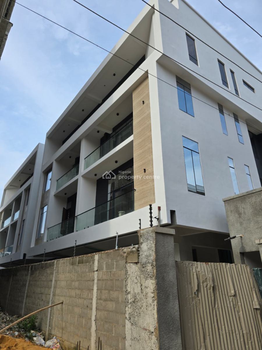 Contemporary Luxury Esigned Serviced 4 Bedroom Terrace with a Room Bq, Lekki Phase 1, Lekki, Lagos, Terraced Duplex for Sale