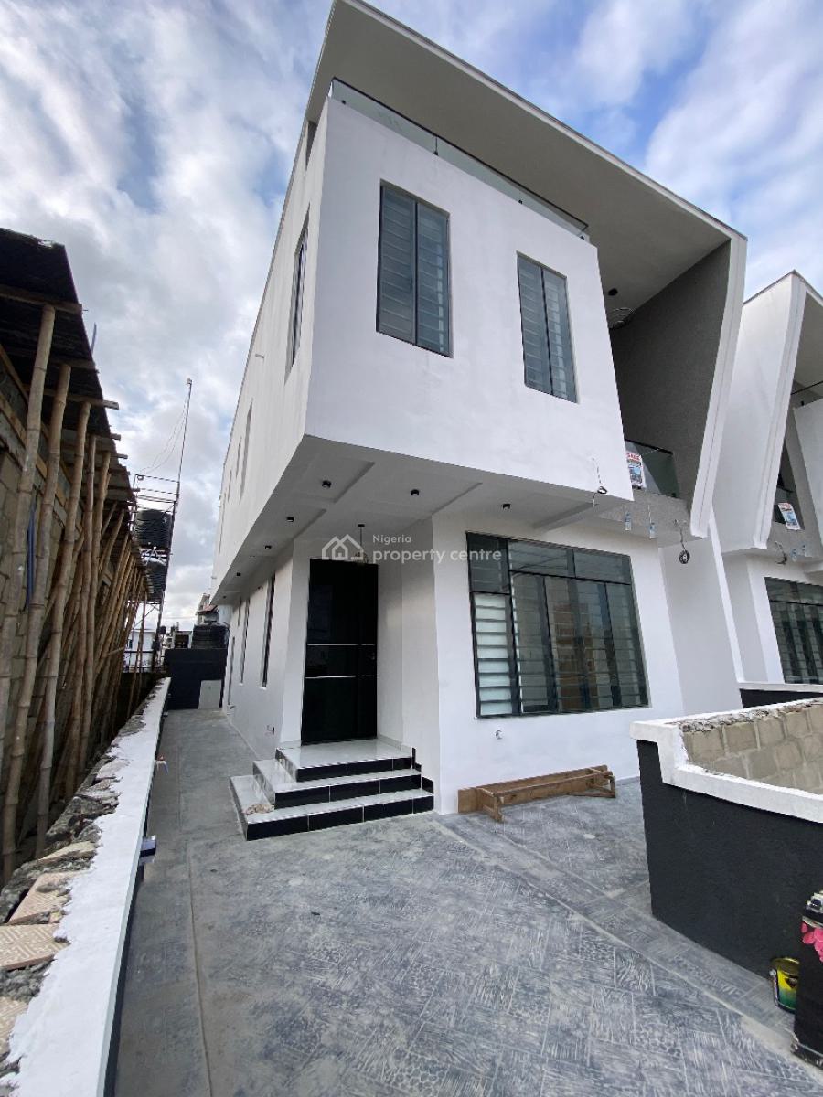 Newly Built Self Compound 4bedroom Duplex with Bq, Gated Estate By Blenco Supermarket, Sangotedo, Ajah, Lagos, Semi-detached Duplex for Rent