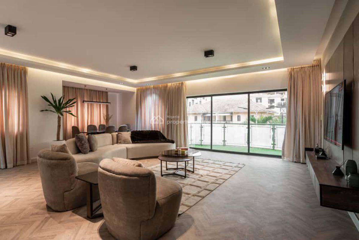 Fully Furnished 3 Bedroom Apartment with Bq, Pool, Gym, Playground, Banana Island Road, Ikoyi, Lagos, Flat / Apartment for Rent