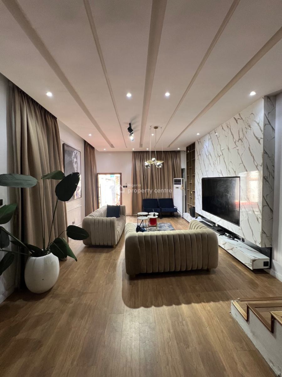 Fully Furnished 4 Bedroom Semi Detached Duplex with a Bq., Osapa London, Lekki, Lagos, Semi-detached Duplex for Rent