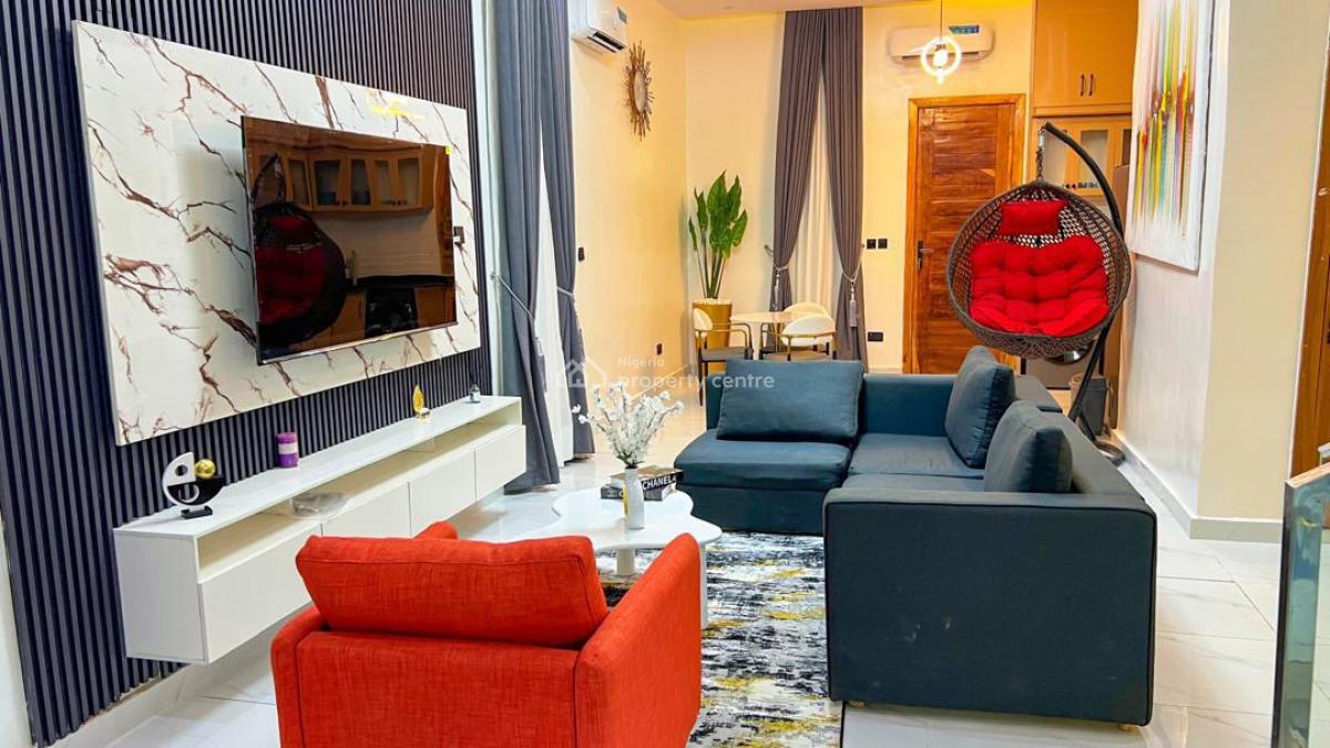 Luxurious 3 Bedroom Self Compound Duplex with Ps5, in-house Sound System, Alpha Beach Road, New Road, Ologolo, Lekki, Lagos, Flat / Apartment Short Let