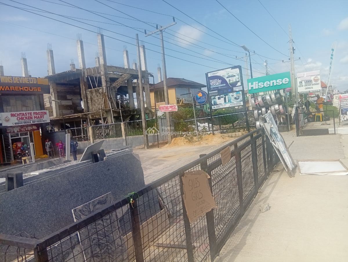 a Plot of Land Along The Express Way, By Shoprite, Sangotedo, Ajah, Lagos, Commercial Land for Sale