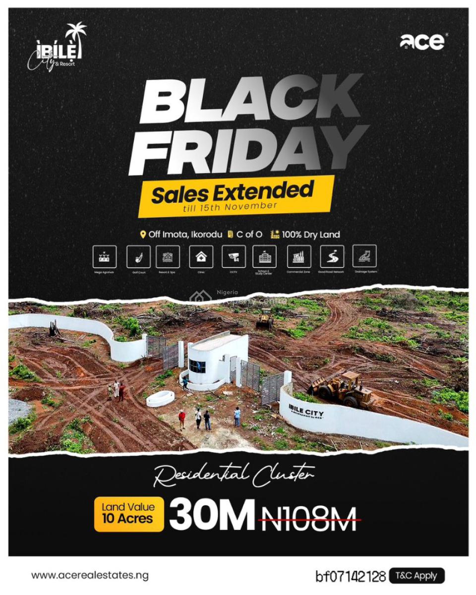 Buy Acres for 3m Instead of 10m, Save 7m in an Emerging Location, a Very Good Location for Landbanking with C of O, and High Roi in, Imota, Ikorodu, Lagos, Residential Land for Sale