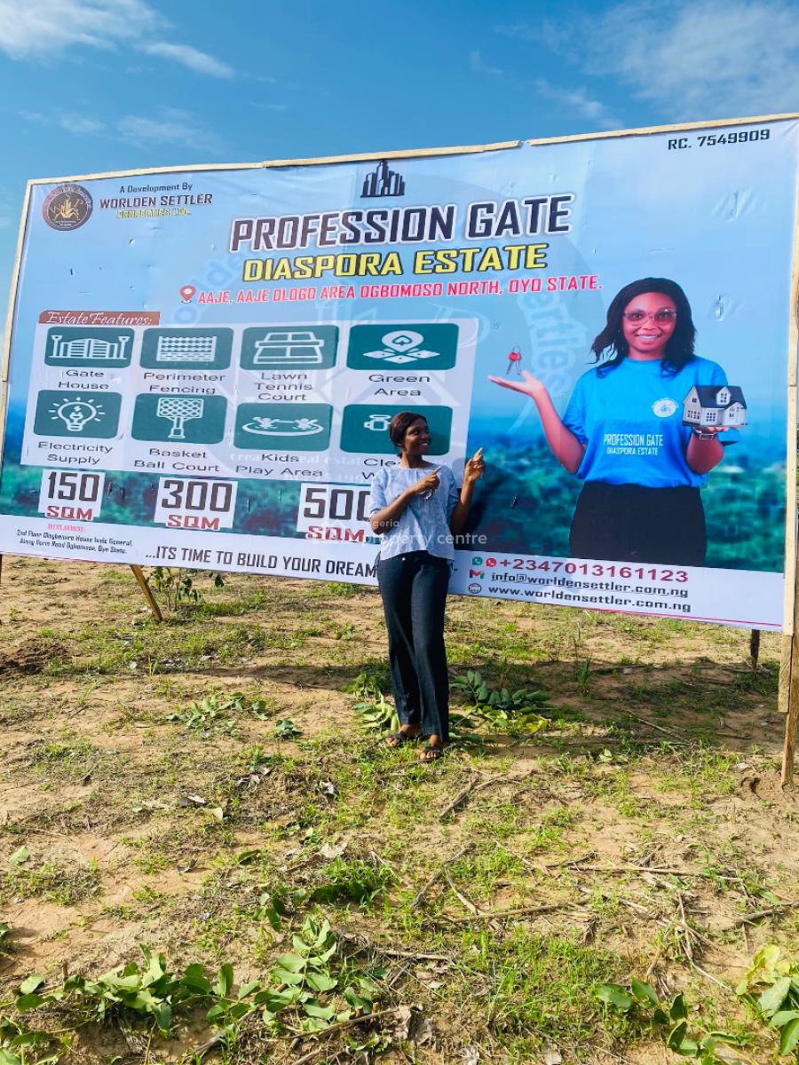 Profession Gate Diaspora Estate, Aaje Ologo, Ogbomoso, Ogbomosho North, Oyo, Land for Sale