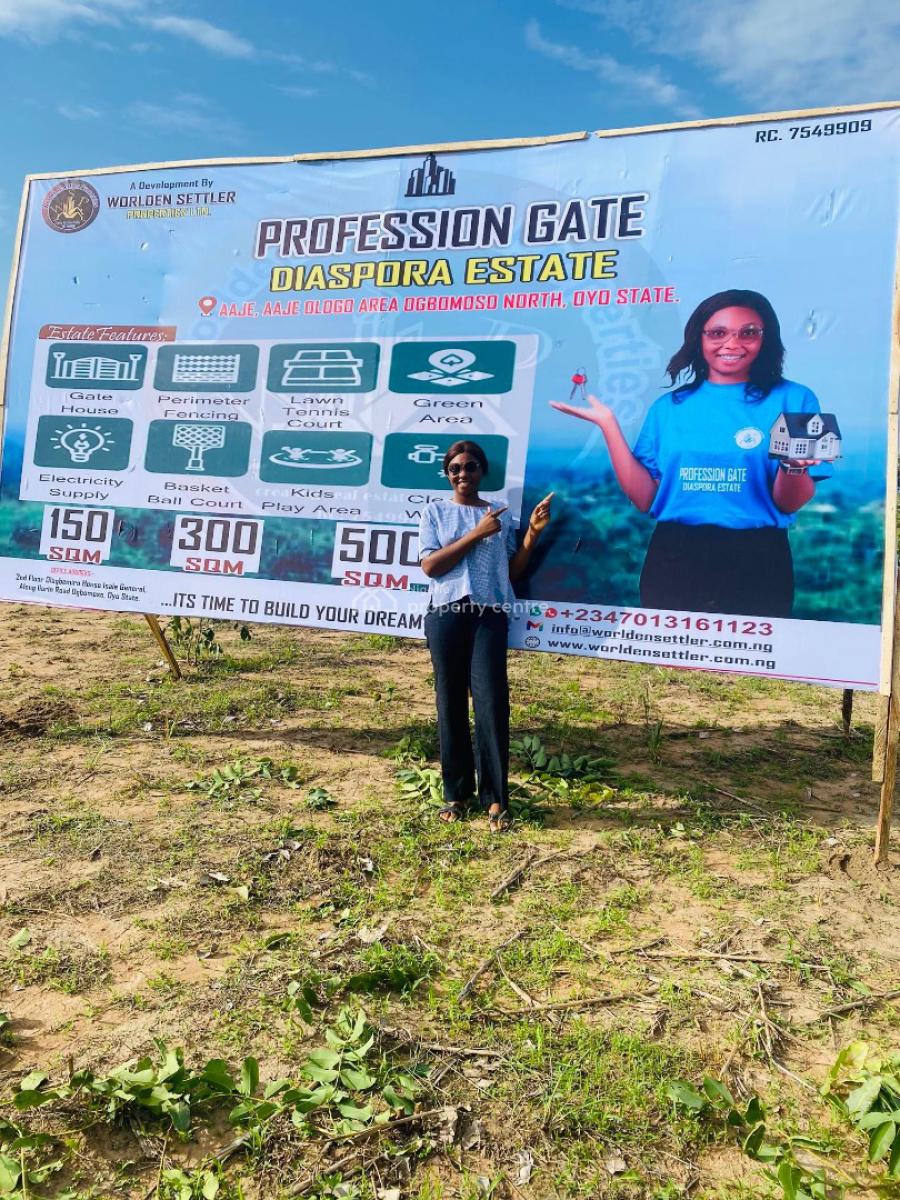 Profession Gate Diaspora Estate, Aaje Ologo, Ogbomoso, Ogbomosho North, Oyo, Residential Land for Sale