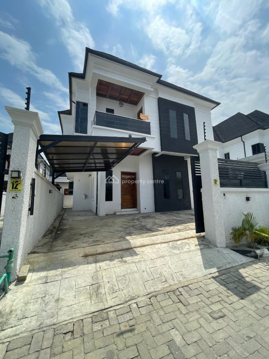 Well Built 5 Bedroom Fully Detached Duplex with Bq, Car Port and Secur, Orchid Road, Lekki, Lagos, Detached Duplex for Sale