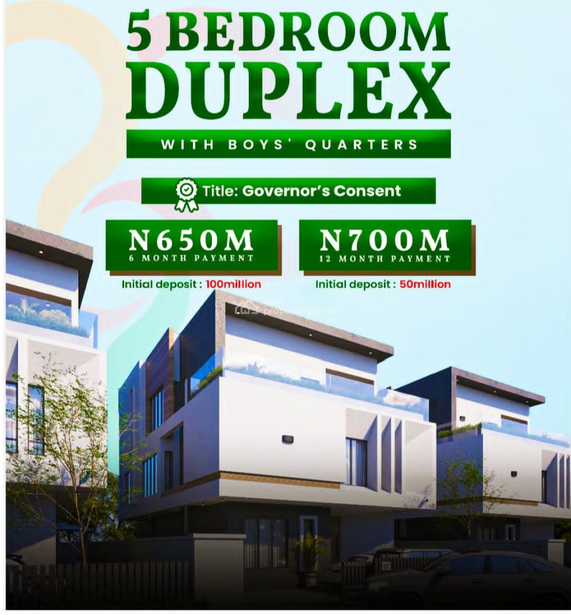 Luxurious 5 Bedroom Duplex, Vgc Main Lekki Lagos, Vgc, Lekki, Lagos, House for Sale