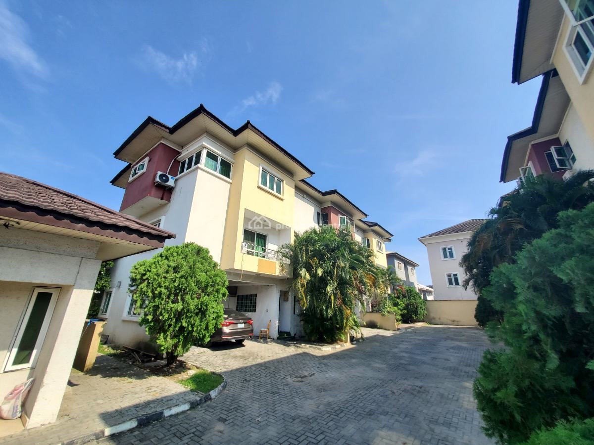 Spacious 4-bedroom Terrace Duplex with Bq, Ikota Villa, Ikota, Lekki, Lagos, Terraced Duplex for Rent