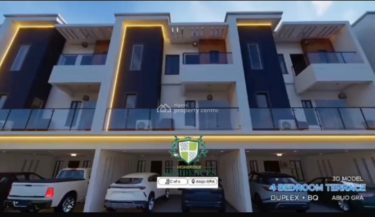 4-bedroom Terrace Duplex + Bq, Abijow Gra, Lekki-epe Expressway, Sangotedo, Ajah, Lagos, Terraced Duplex for Sale