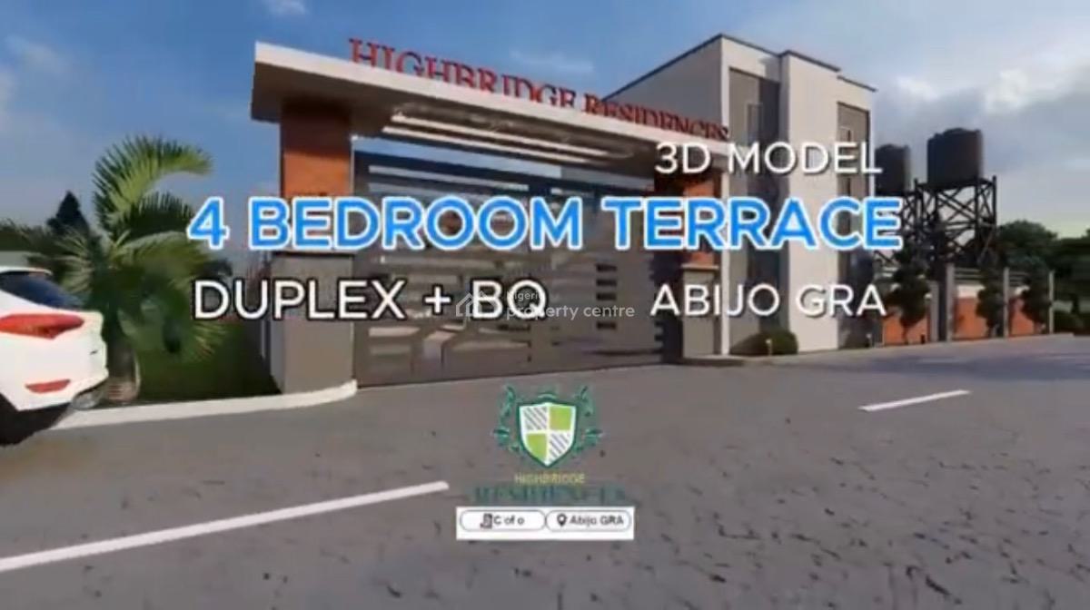 4-bedroom Terrace Duplex + Bq, Abijow Gra, Lekki-epe Expressway, Sangotedo, Ajah, Lagos, Terraced Duplex for Sale
