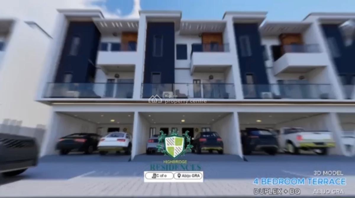 4-bedroom Terraced Duplex + Bq, Abijow Gra, Lekki-epe Expressway, Sangotedo, Ajah, Lagos, Terraced Duplex for Sale