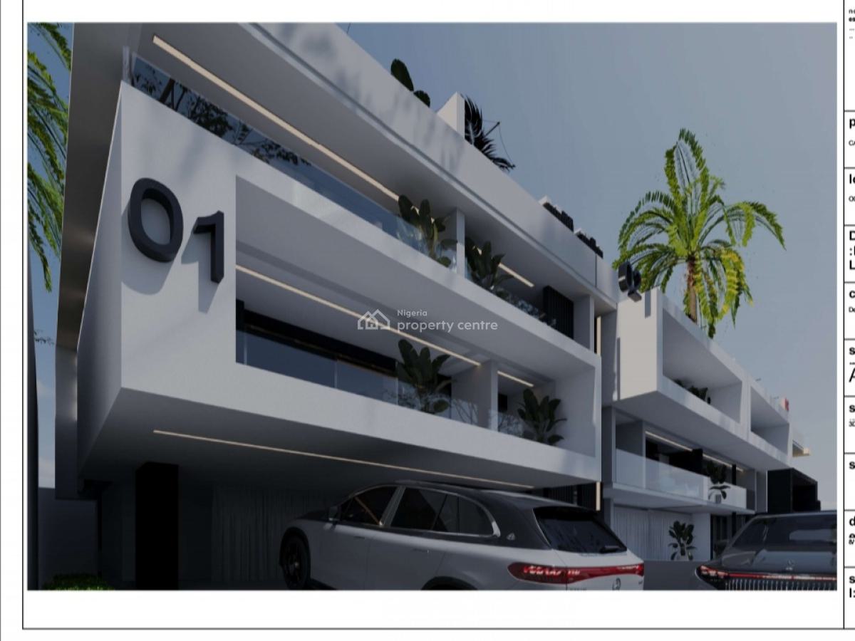 5 Bedroom Terrace Duplex (off Plan), Adeniyi Jones Street, Ikeja, Lagos, Terraced Duplex for Sale