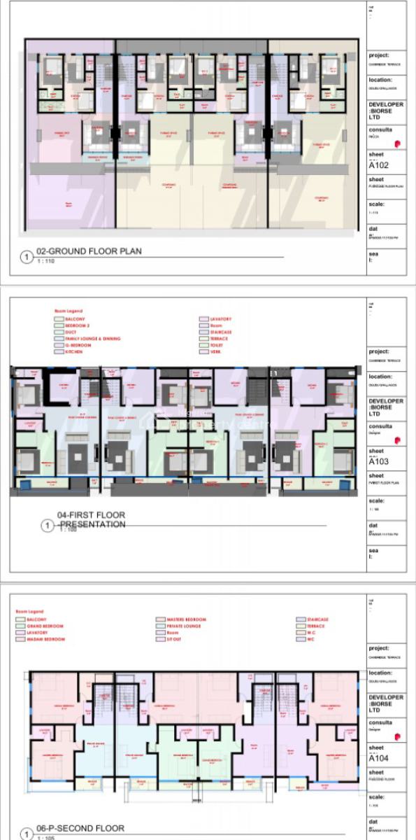 5 Bedroom Terrace Duplex (off Plan), Adeniyi Jones Street, Ikeja, Lagos, Terraced Duplex for Sale