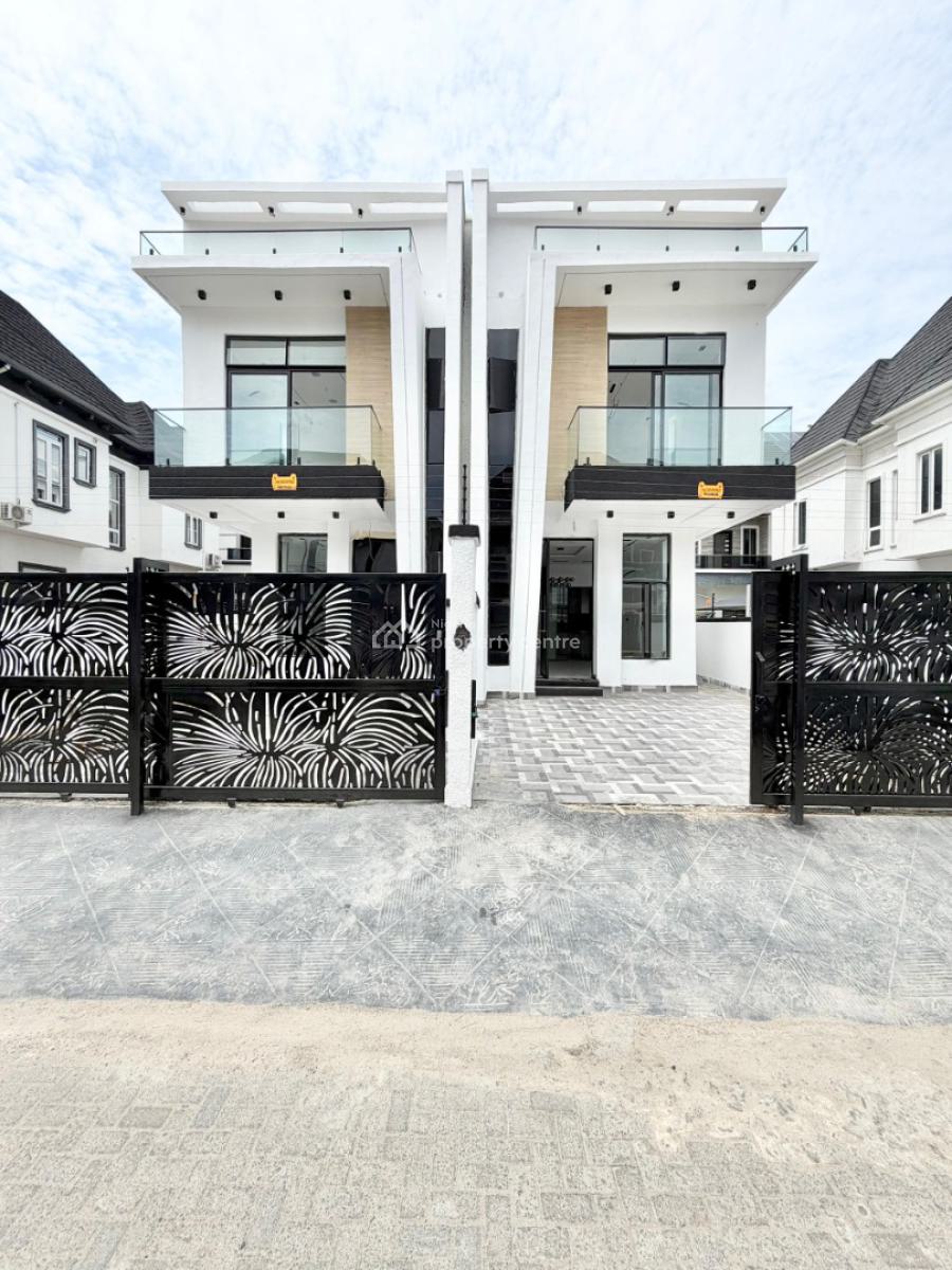 4bed Semi-detached Duplex with Bq, Chevron Tollgate, Lekki, Lagos, Semi-detached Duplex for Sale
