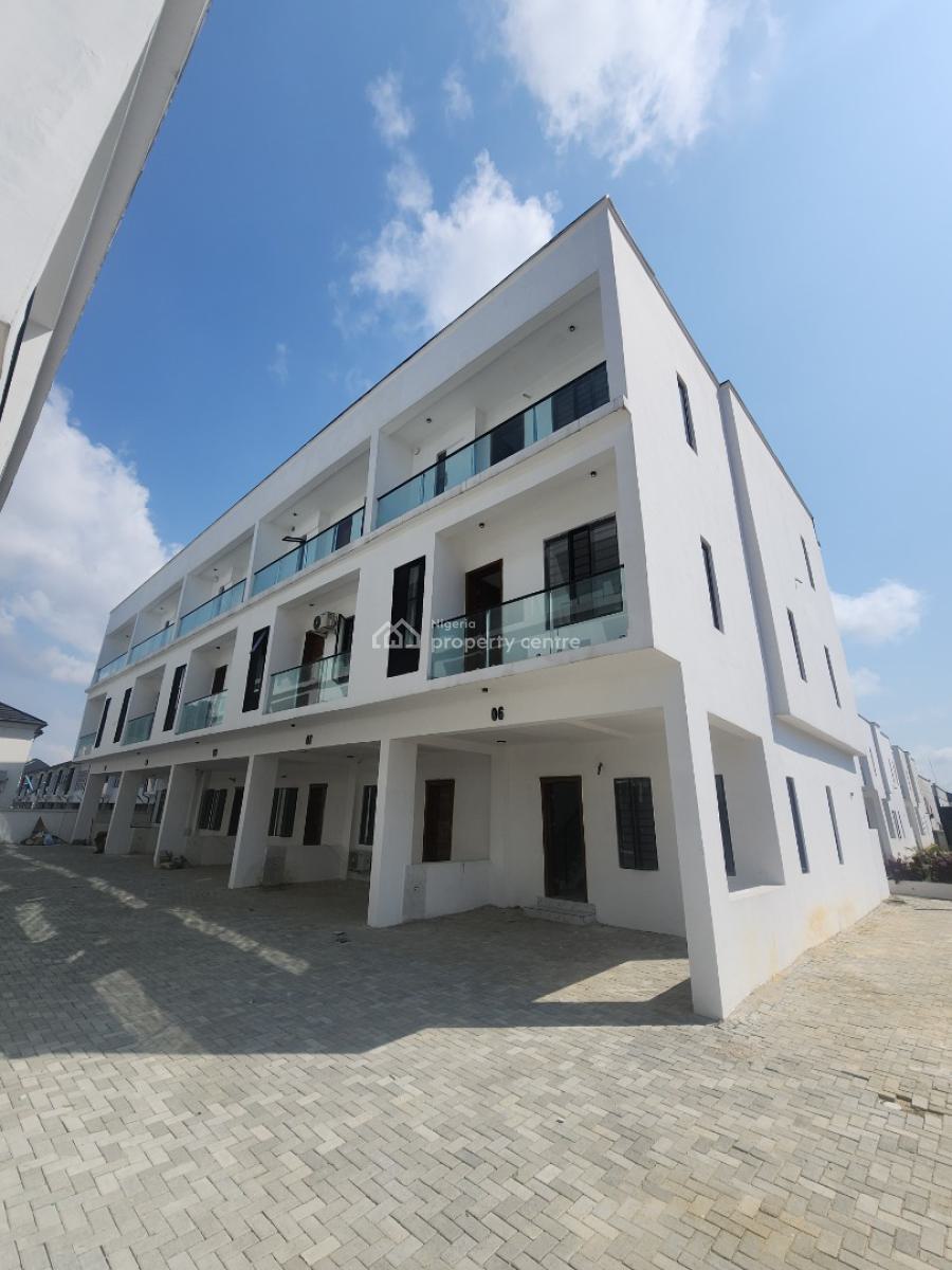 Luxury 4 Bedroom Terrace Duplex with Bq in a Secured Estate, Chevron Toll Gate, Orchid Road, Lekki, Lagos, Terraced Duplex for Sale