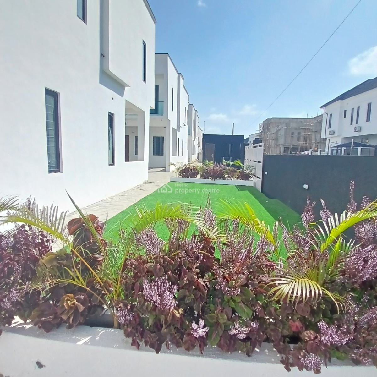 The Most Affordable 4 Bedroom Terrace Duplex with Bq on 2 Floors, Chevron Toll Gate, Orchid Road, Lekki, Lagos, Terraced Duplex for Sale